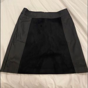 NWOT Loft Black Leather Skirt
